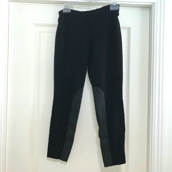 J. Crew Pixie Legging Pants with Leather - Size 2 - Picture 2 of 4